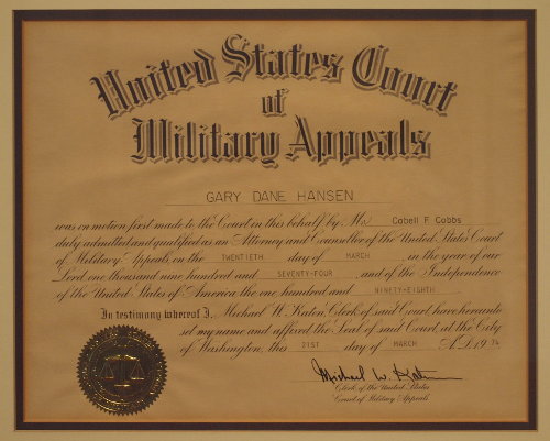 US Court of Military Appeals